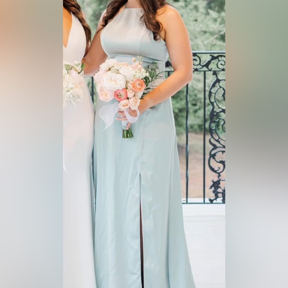 Elegant Mint Green Sleeveless Dress